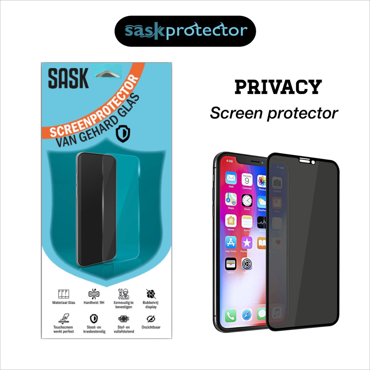 privacy screenprotector iphone 16