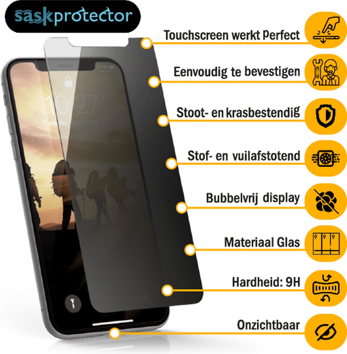 Privacy Screen Protector Iphone X/XS/11 PRO